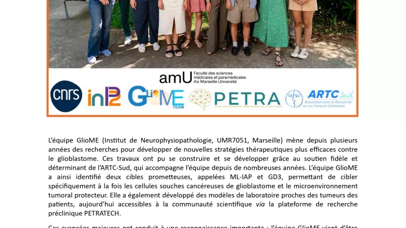 Equipe labellisée par la ligue contre le cancer