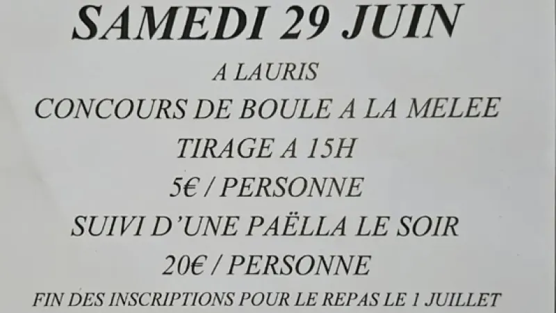 Le 29 Juin à Lauris