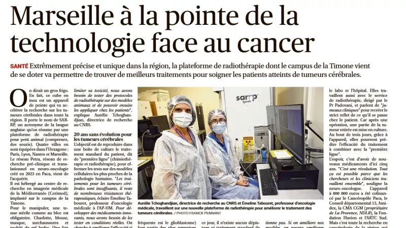 Marseille à la pointe de la technologie contre le cancer.