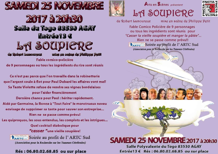Théâtre humour "La Soupière" à Agay