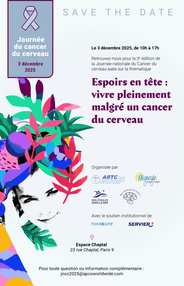 3 décembre - 3ème Journée Nationale sur le Cancer du cerveau