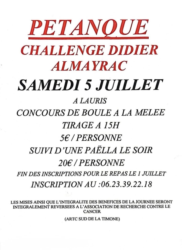 5 juillet à Lauris