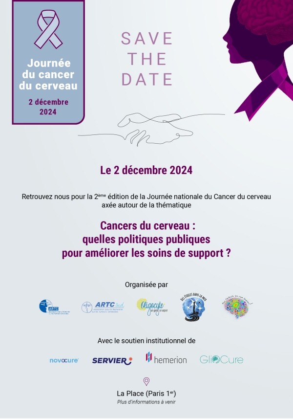 Le 2 décembre - 2ème Journée du Cancer du Cerveau