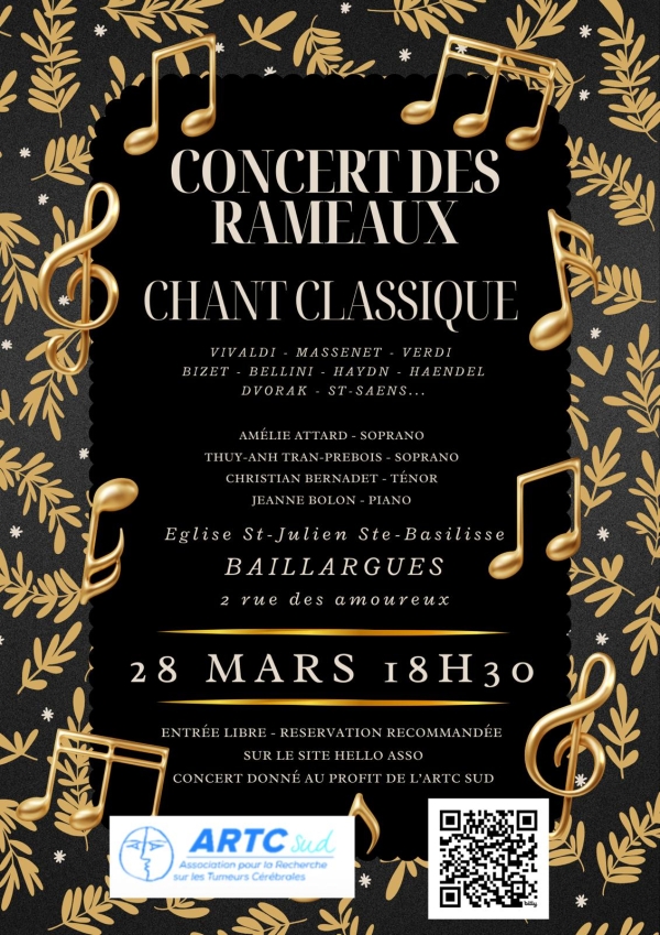 Concert le 28 Mars à l'Eglise de Baillargues